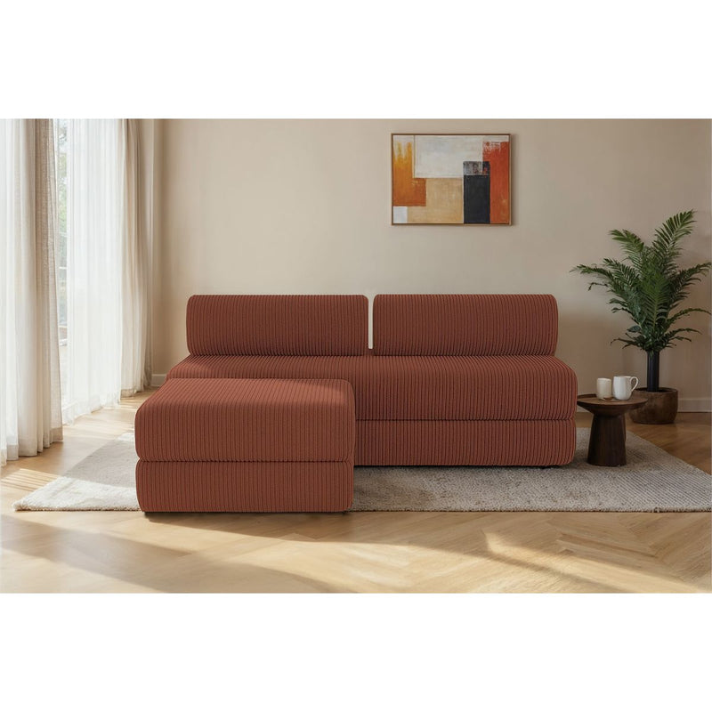 Canapé D'Angle Lincoln - 4 Places - Velours Côtelé