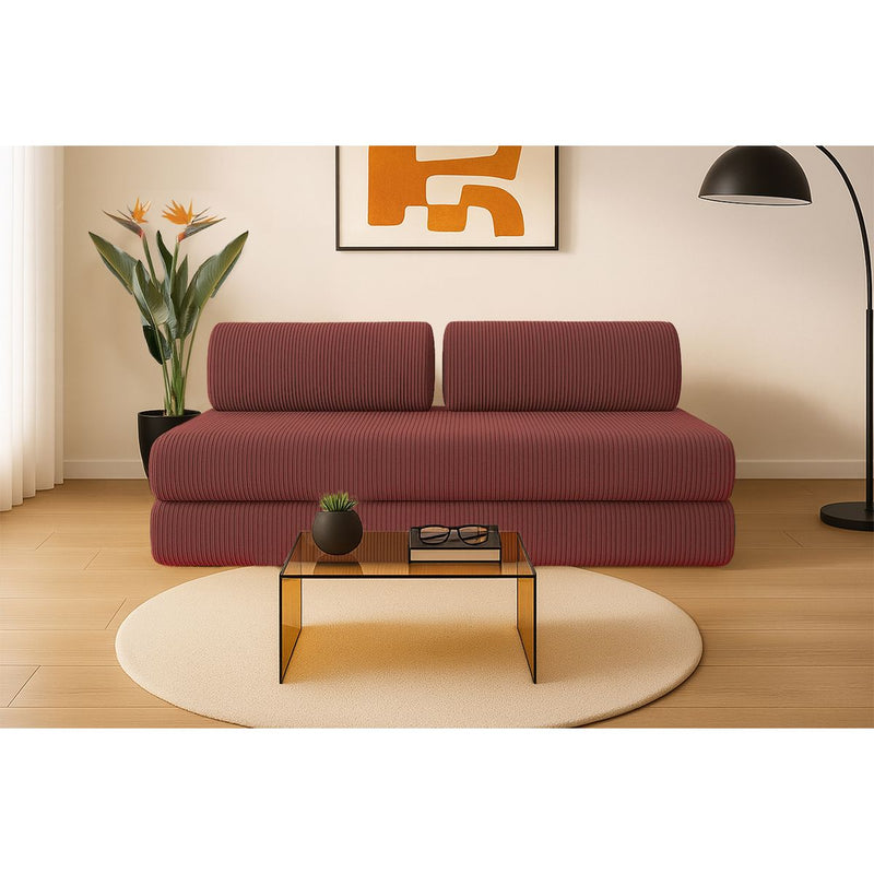 Canapé Droit Lincoln - 3 Places - Velours Côtelé