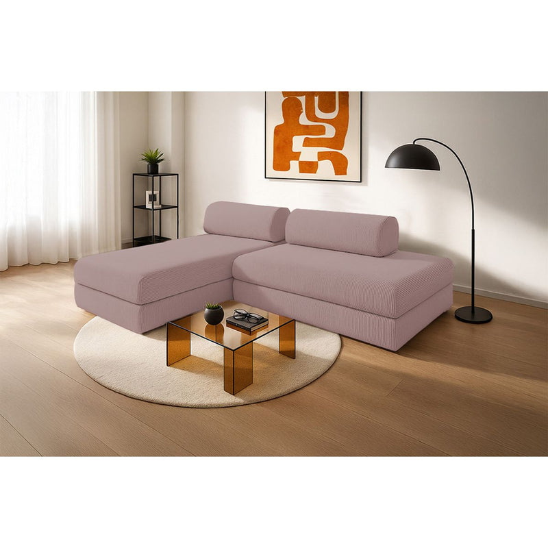 Canapé D'Angle Lincoln - 5 Places - Velours Côtelé