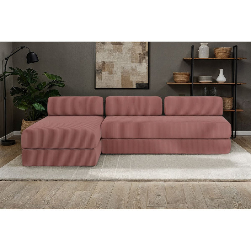 Canapé D'Angle Lincoln - 6 Places - Velours Côtelé