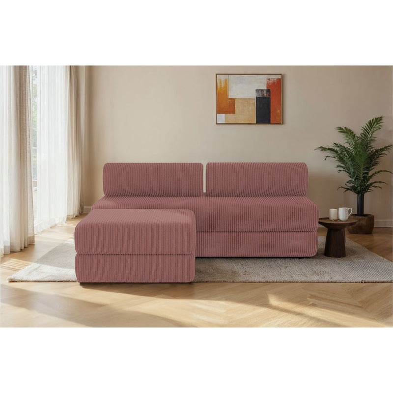 Canapé D'Angle Lincoln - 4 Places - Velours Côtelé