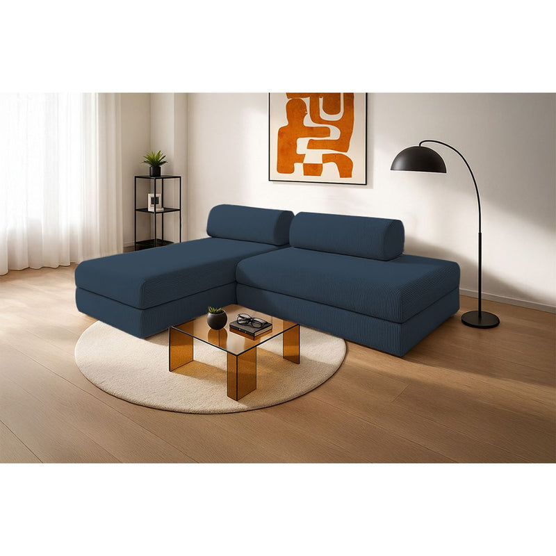 Canapé D'Angle Lincoln - 5 Places - Velours Côtelé