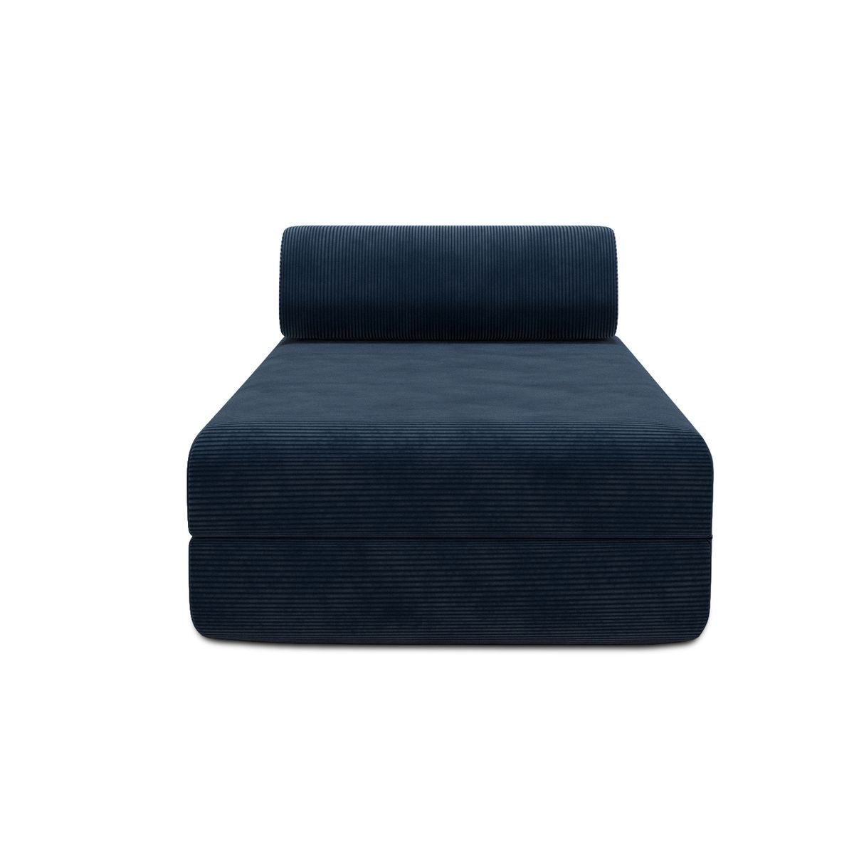 Tumbona Modular - Tela Exterior a Rayas - Blanco y Verde Oscuro