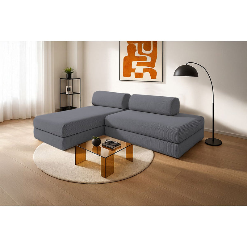 Canapé D'Angle Lincoln - 5 Places - Velours Côtelé