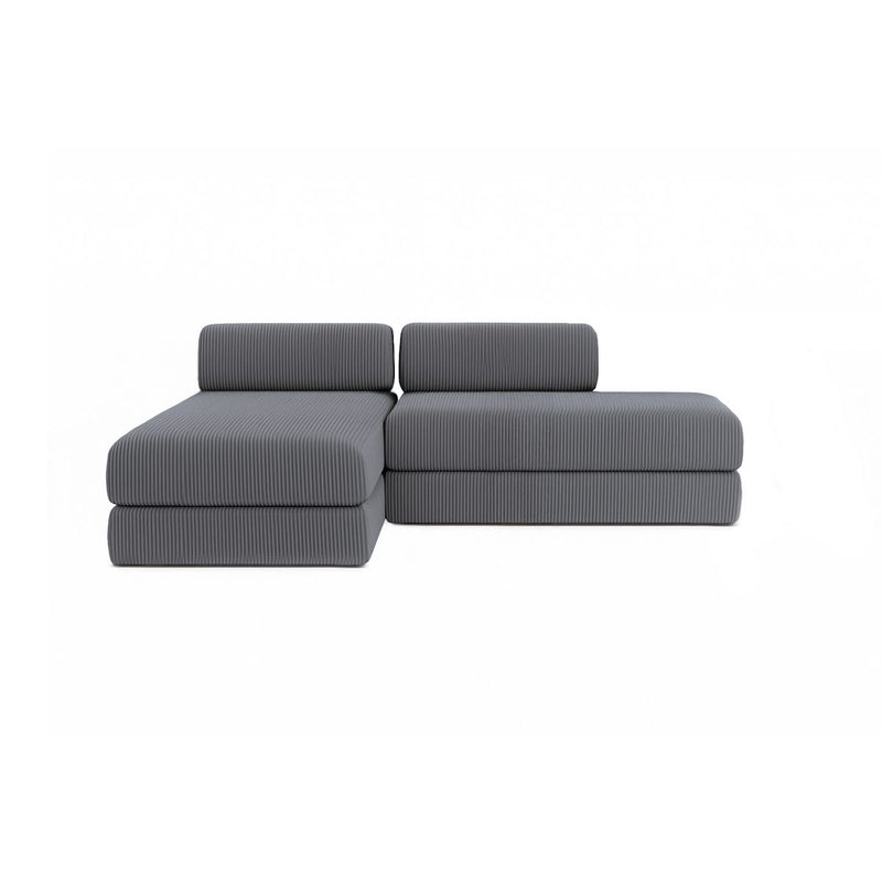 Canapé D'Angle Lincoln - 5 Places - Velours Côtelé