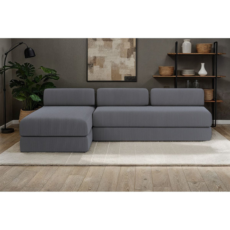 Canapé D'Angle Lincoln - 6 Places - Velours Côtelé