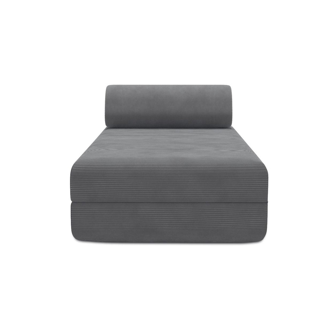 Puf Modular - Tela Exterior a Rayas - Blanco y Azul