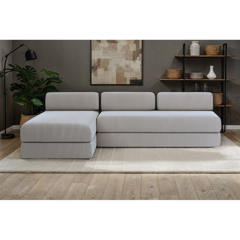 Canapé D'Angle Lincoln - 6 Places - Velours Côtelé