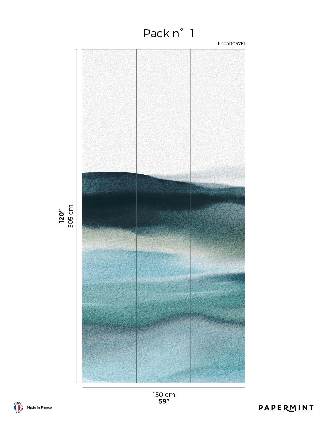 Fresque Linea - Azzuro