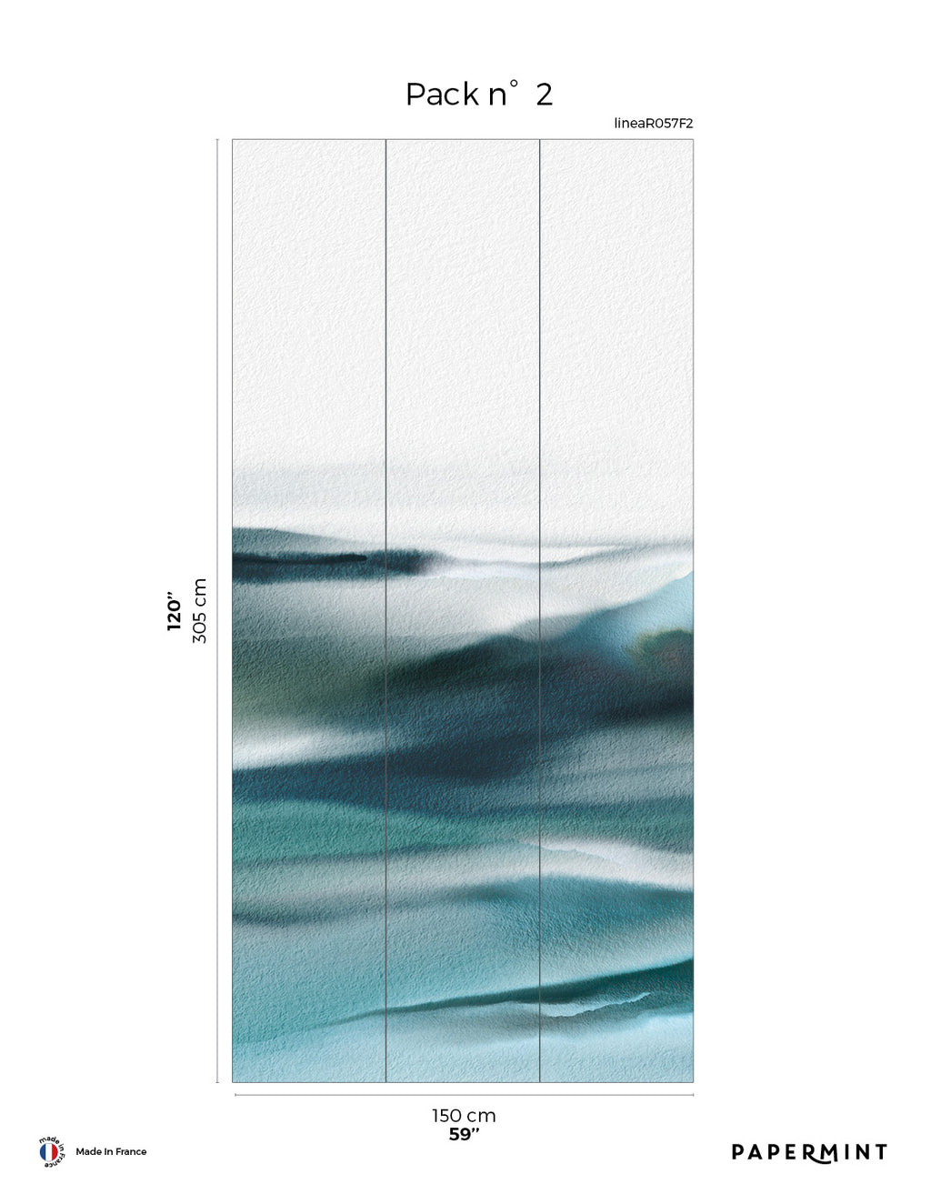 Fresque Linea - Azzuro