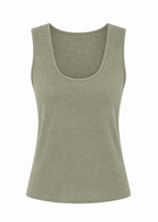 Linen Tank Top - Green