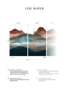 Mural Line Water - Ombre