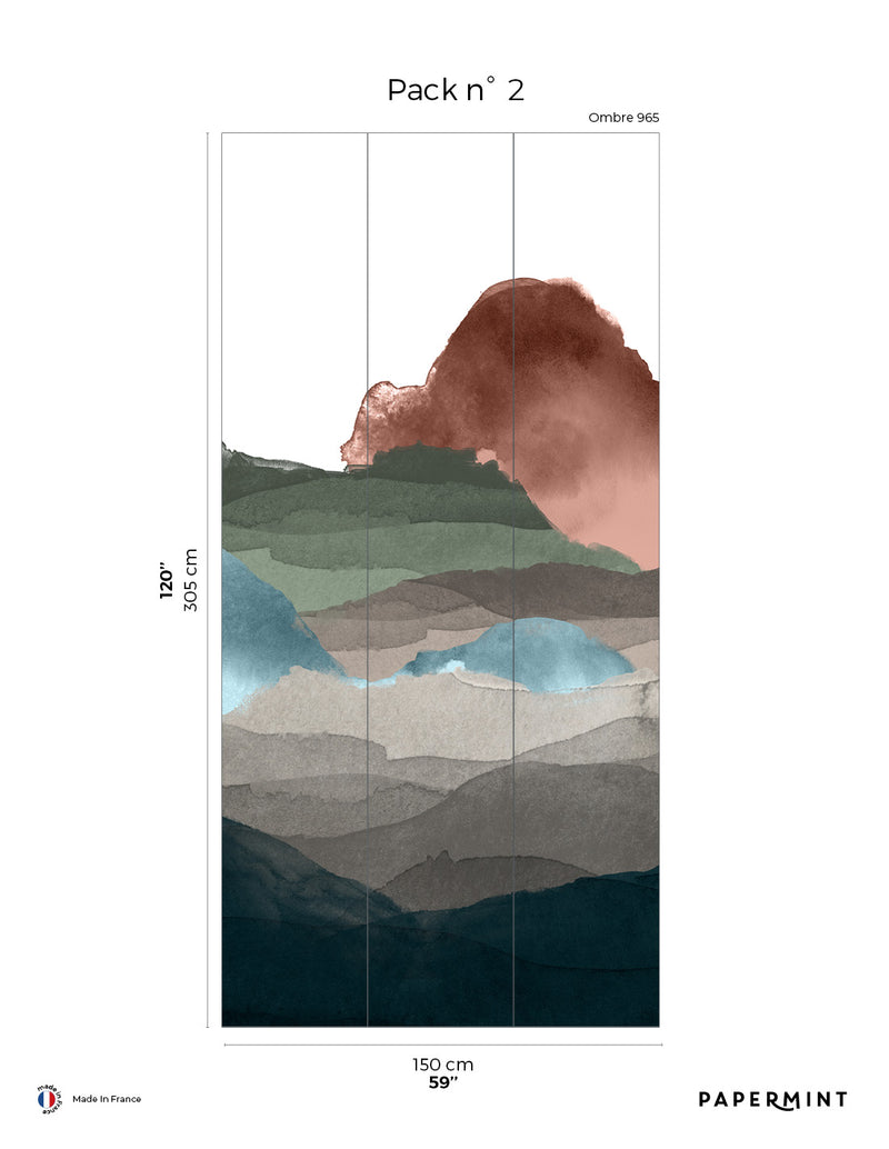 Fresque Line Water - Ombre
