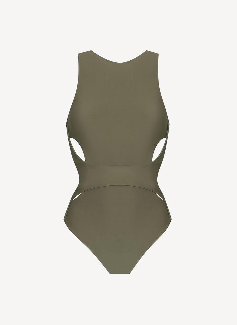 Nina Ricci - Maillot De Bain À Découpes - Kaki - Femme