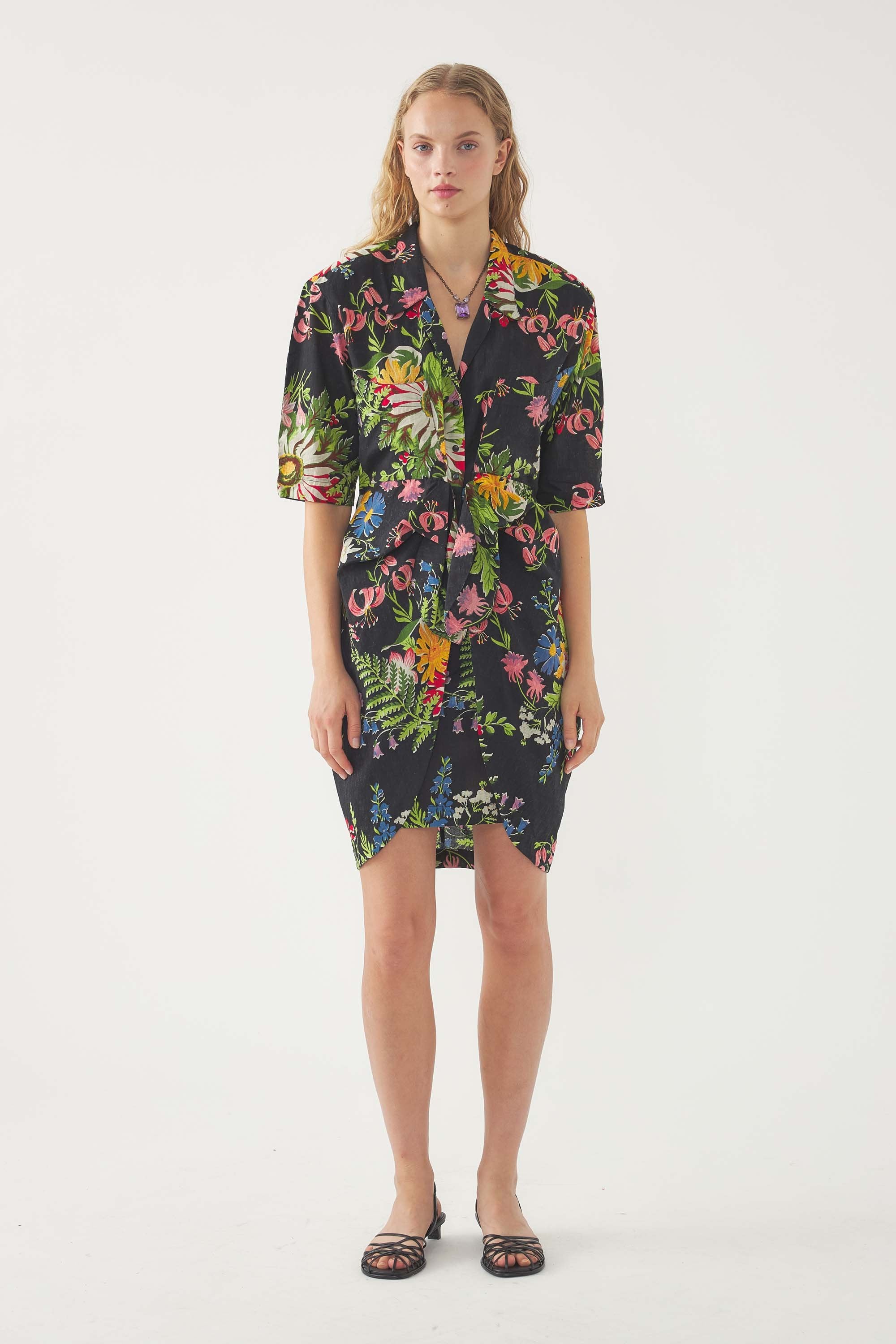 Robe Portefeuille Lisa - Noir