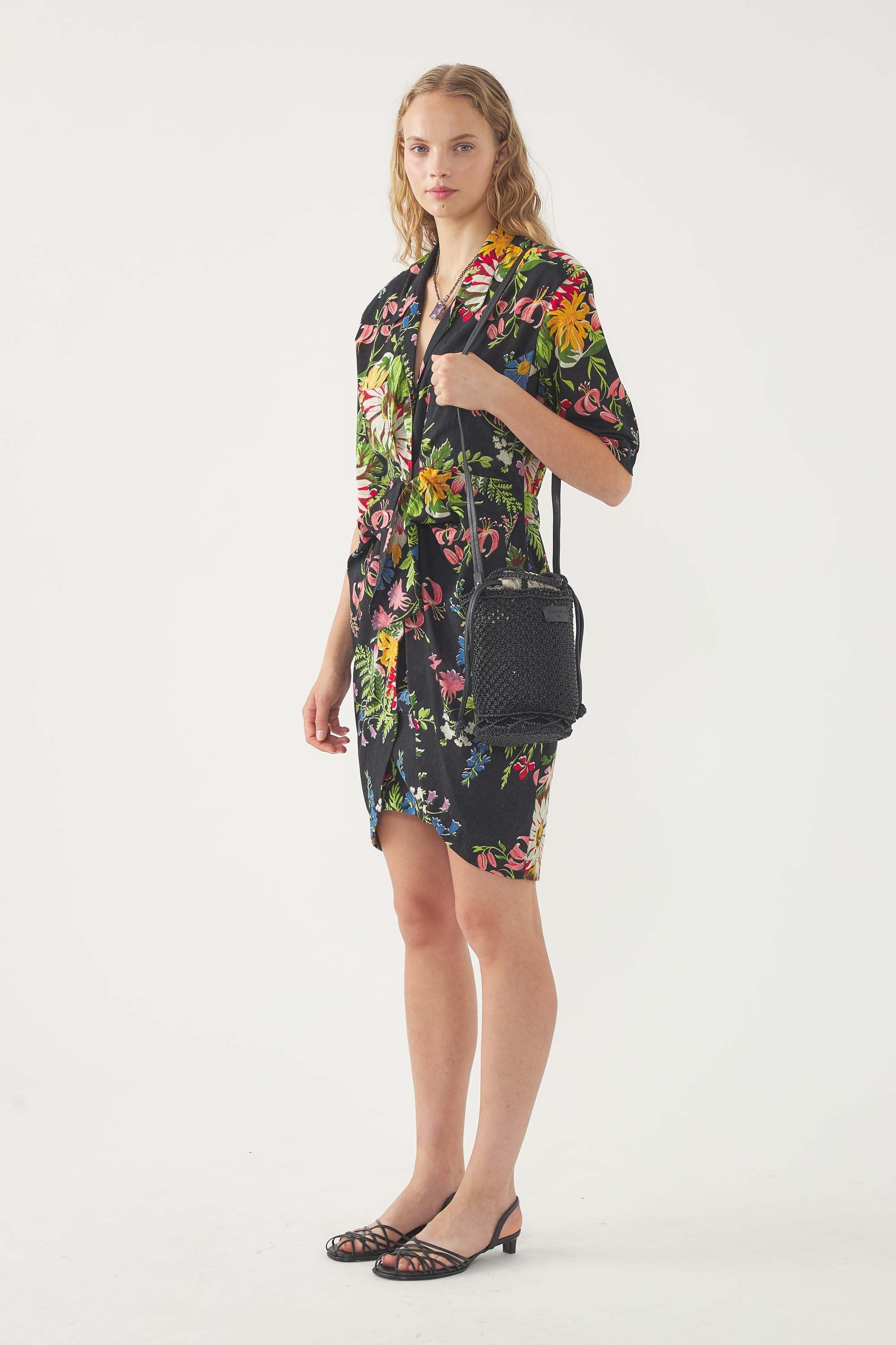 Robe Portefeuille Lisa - Noir