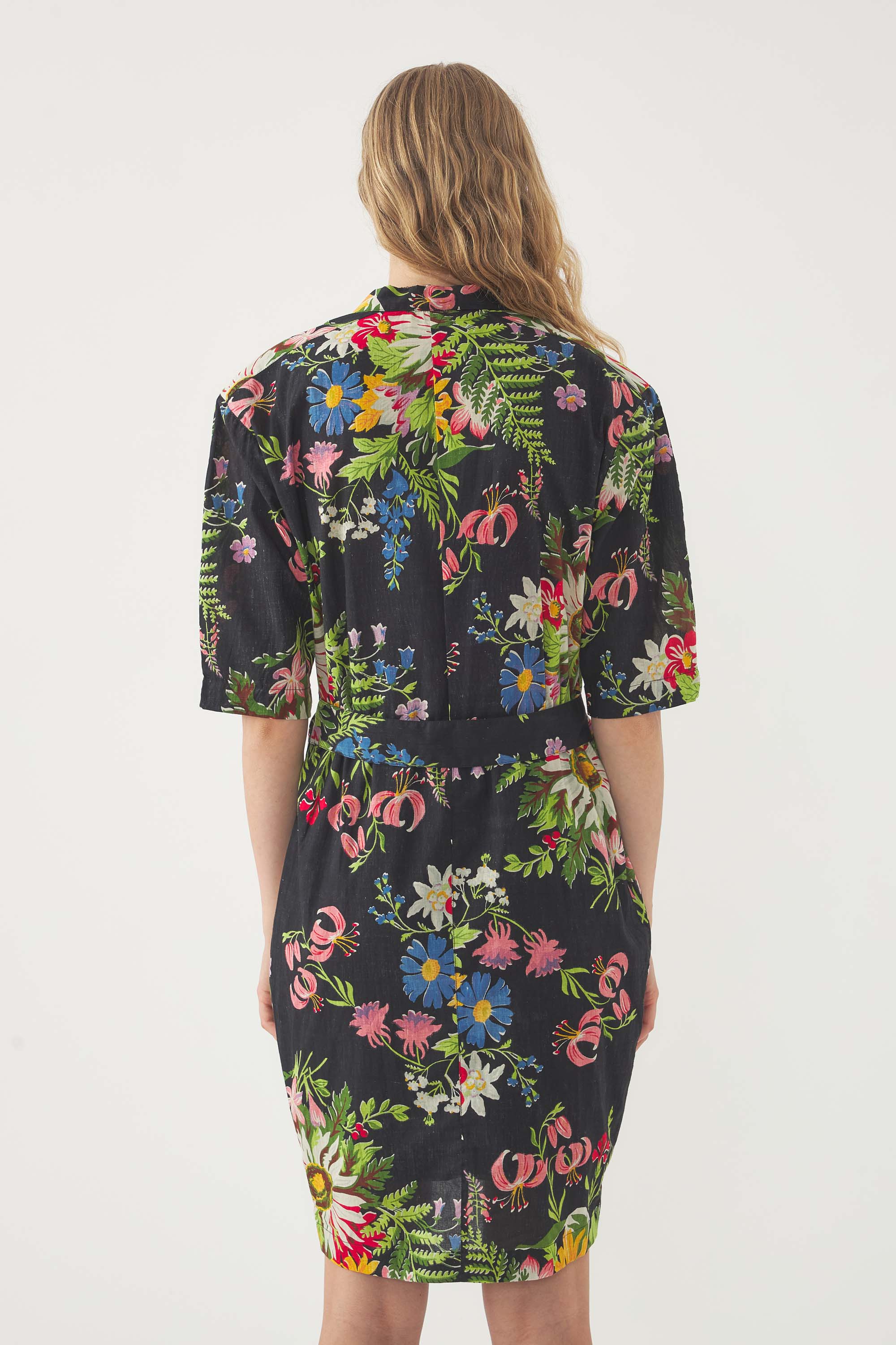 Robe Portefeuille Lisa - Noir