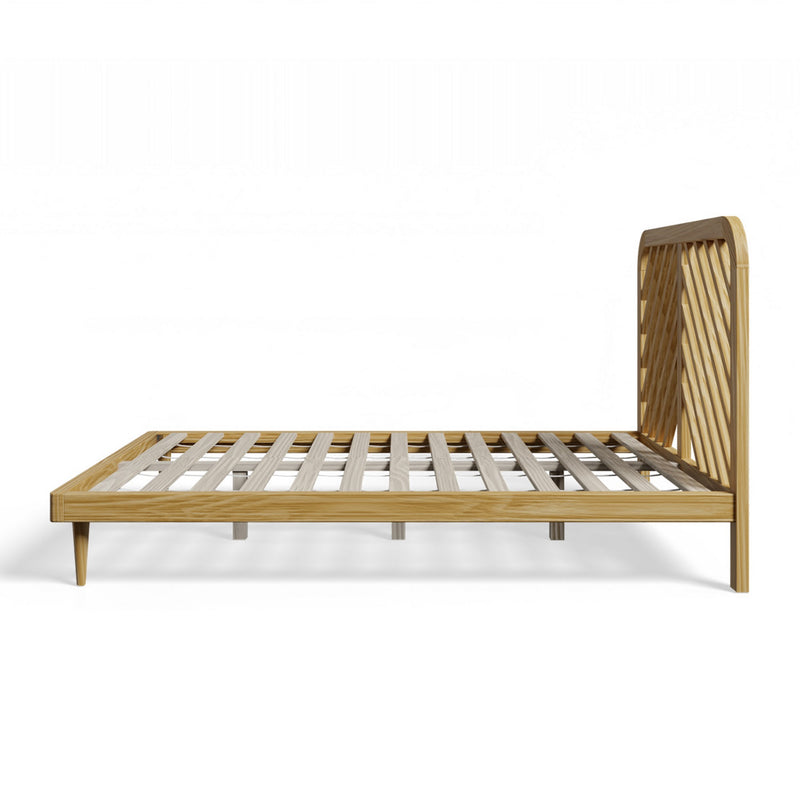 Cama de madera Alba - Acabado pino macizo / roble