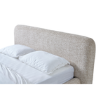 Alia – Polsterbett mit Bettkasten – Melierter Stoff