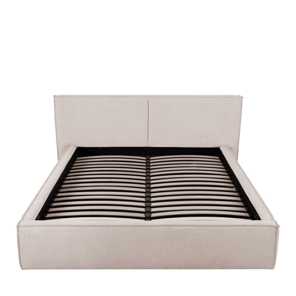 Liberia - Storage Bed - Fabric - Ecru