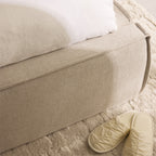 Liberia - Storage Bed - Fabric - Ecru