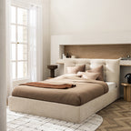Serenita - Storage Bed - Fabric - Ecru