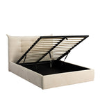 Serenita - Storage Bed - Fabric - Ecru