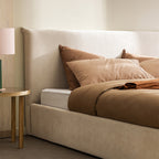 Mac Beth - Storage Bed - Fabric - Ecru