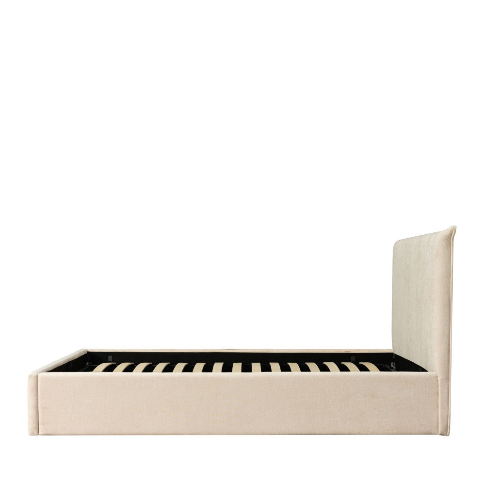 Mac Beth - Storage Bed - Fabric - Ecru