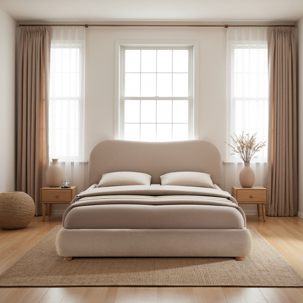 Napo - Ottoman Bed - Fabric - Beige
