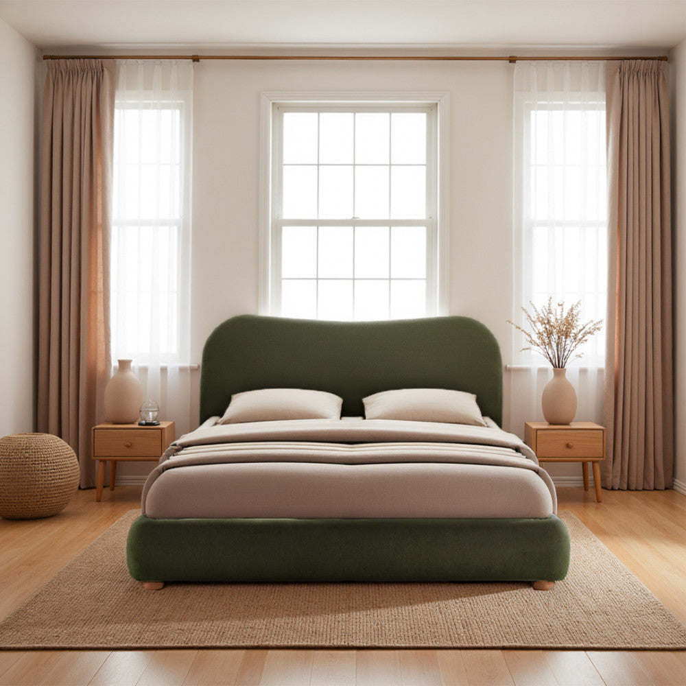 Napo - Ottoman Bed - Fabric - Green