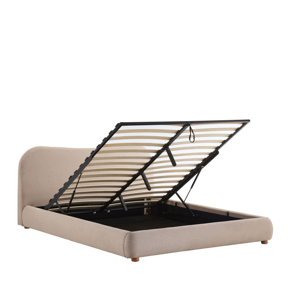 Napo - Ottoman Bed - Fabric - Beige