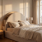 Brie - Ottoman Bed - Fabric with Integrated Storage - Beige