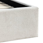 Brie - Ottoman Bed - Fabric with Integrated Storage - Beige