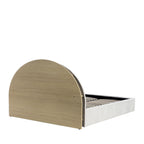 Brie - Ottoman Bed - Fabric with Integrated Storage - Beige