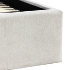 Brie - Ottoman Bed - Fabric with Integrated Storage - Beige