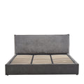 Cama - Storage Bed - Corduroy Velvet - Grey