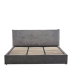 Cama - Storage Bed - Corduroy Velvet - Grey