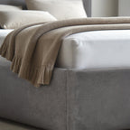 Cama - Storage Bed - Corduroy Velvet - Grey