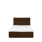 Air Nest - Complete Compressed Boxspring Bed - Fabric - Brown