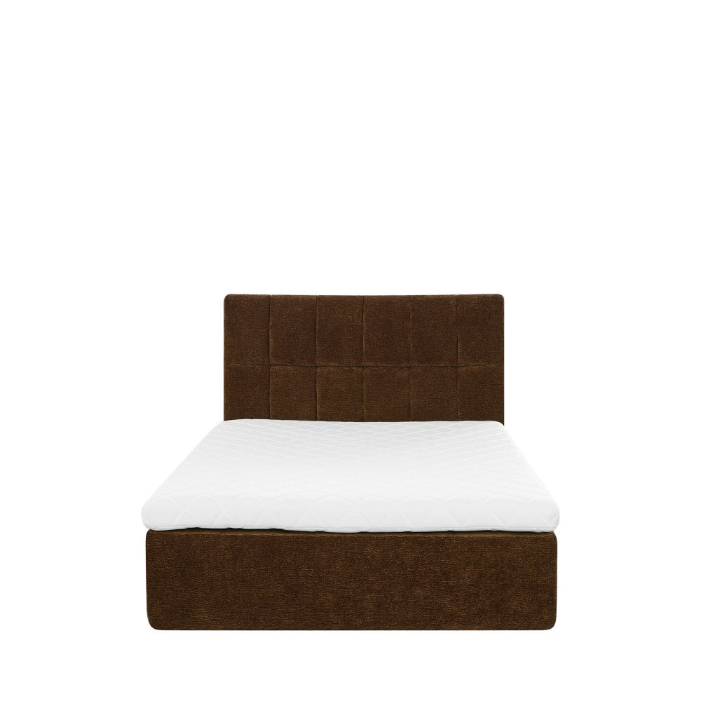 Air Nest - Complete Compressed Boxspring Bed - Fabric - Brown
