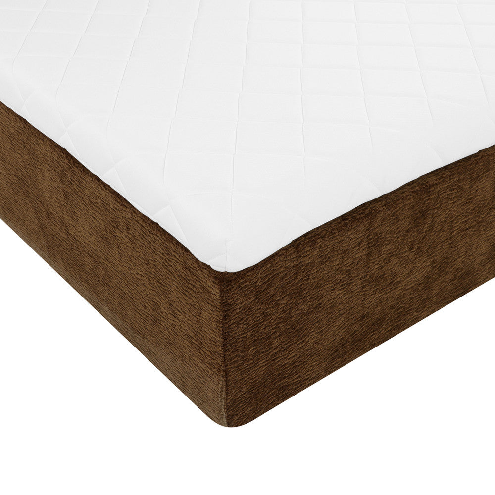 Air Nest - Complete Compressed Boxspring Bed - Fabric - Brown