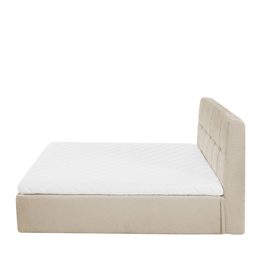 Air Nest - Complete Compressed Boxspring Bed - Fabric - Beige