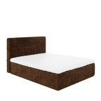 Air Nest - Complete Compressed Boxspring Bed - Fabric - Brown