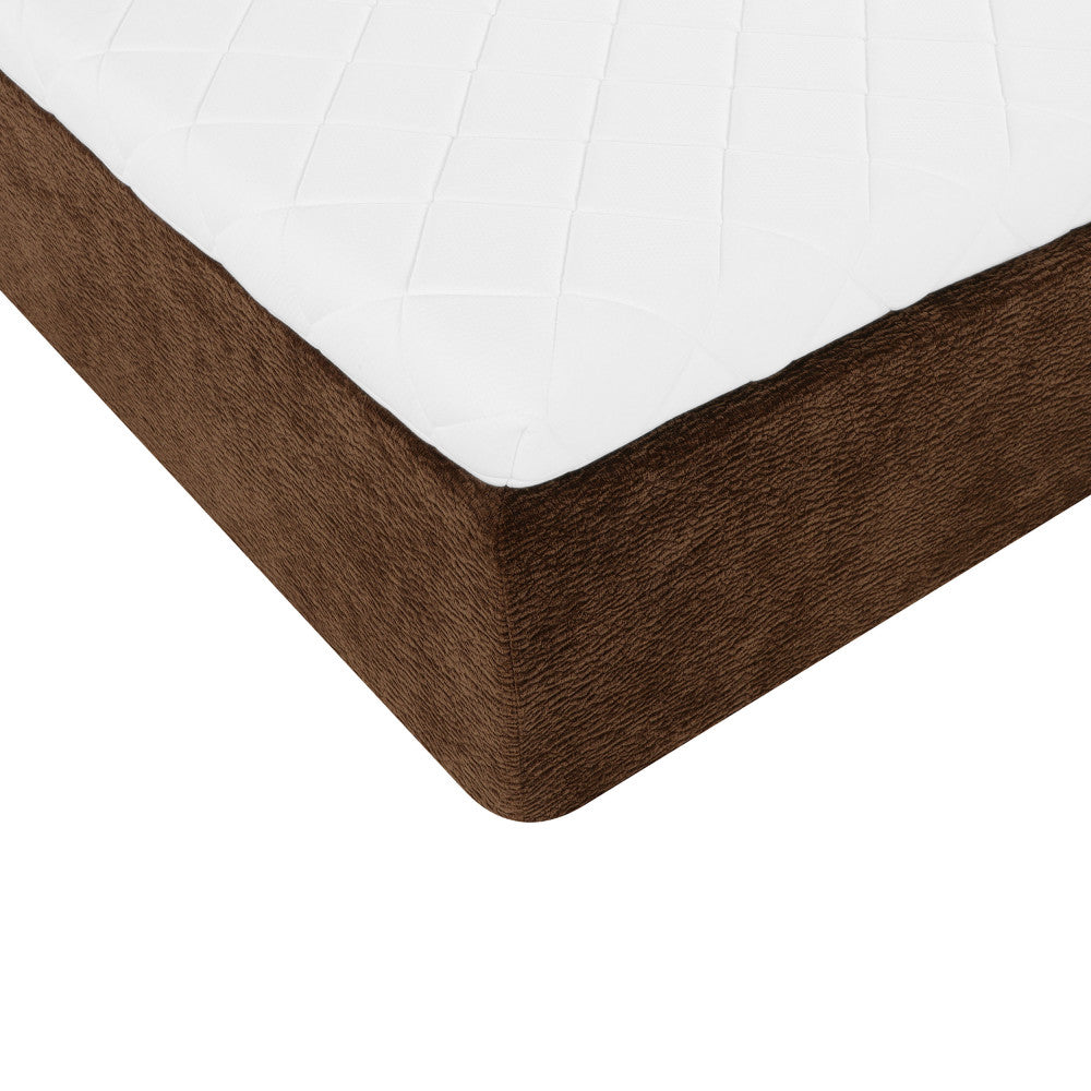 Air Nest - Complete Compressed Boxspring Bed - Fabric - Brown
