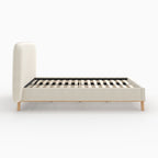 Modjo - Double Bed in Grey/Beige Fabric