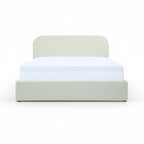 Tilly - Lit Double Avec Coffre En Tissu Gris/Beige