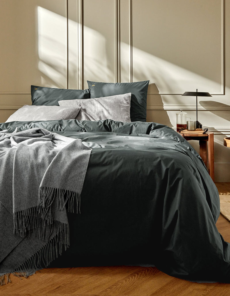 2 Taies D'Oreiller - 100% Percale De Coton 120 Fils - 12 Coloris