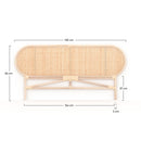 Tête de lit Navahino en rotin 160 cm