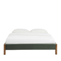 Lunor - Bed - Corduroy - Khaki Green